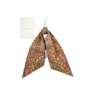 ZIMMERMANN Printed Silk Key Bag Charm in Pink